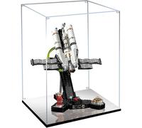 Acrylic Display Case for Lego 11389 Extreme Return Building Set, Dustproof Transparent Box, Showcase - Only Display Case, Display Box Compatible with Lego 11389 (3MM + Mirrored Base)