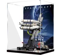 Acrylic Display Case for Lego 11389 Extreme Return Building Set, Dustproof Transparent Box, Showcase - Only Display Case, Display Box Compatible with Lego 11389 (Back Spray A + Mirror Base)