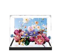 Acrylic Display Case for Lego 11503 Flower Wall Model, 3mm Dustproof Display Box, Display Case Compatible with Lego 11503(Model Not Included) (Background+Mirror A)