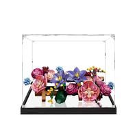 Acrylic Display Case for Lego 11503 Flower Wall Model, 3mm Dustproof Display Box, Display Case Compatible with Lego 11503(Model Not Included) (Transparent 3MM+Mirror)