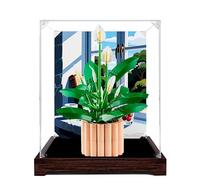 Acrylic Display Case for Lego 11504 Peace Lily Building Set, Clear Display Box, Dust-Proof Display Case Compatible with Lego 11504(Model Not Included) (Background 3MM C)