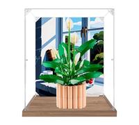 Acrylic Display Case for Lego 11504 Peace Lily Building Set, Clear Display Box, Dust-Proof Display Case Compatible with Lego 11504(Model Not Included) (Background 3MM A)