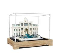 Acrylic Display Case for Lego 21020 Trevi Fountain, Rome Model, 3mm Dustproof Display Box, Display Case Compatible with Lego 21020 (Model Not Included) (Transparent Build 3MM B)