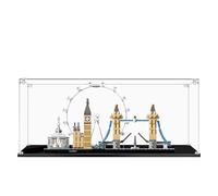 Acrylic Display Case for Lego 21034 Architecture Series London Model, 3mm Dustproof Display Box, Display Case Compatible with Lego 21034 (Model Not Included) (Transparent Build 2MM)