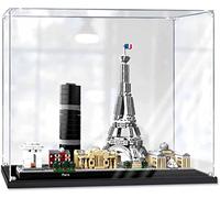 Acrylic Display Case for Lego 21044 Paris Architecture Dustproof Protective Storage Box Compatible with Lego(3mm)