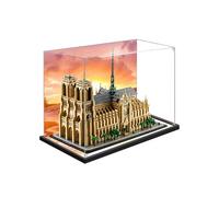 Acrylic Display Case for LEGO 21061 Notre-Dame de Paris Architecture Series - Transparent, Dustproof, and Decorative Model Showcase (Background)