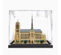 Acrylic Display Case for Lego 21061 Notre Dame de Paris Model Kit, Compatible with 21061, Dust Proof Transparent Display Case (Model Kit Not Included) (Black 2MM)