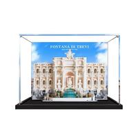 Acrylic Display Case for Lego 21062 Trevi Fountain Model, 3mm Dustproof Display Box, Display Case Compatible with Lego 21062 (Model Not Included) (Background Build A)