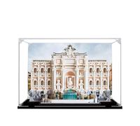 Acrylic Display Case for Lego 21062 Trevi Fountain, Rome Model, 3mm Dustproof Display Box, Display Case Compatible with Lego 21062 (Model Not Included) (Background Build B)