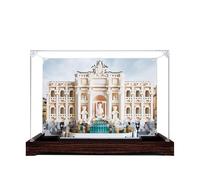 Acrylic Display Case for Lego 21062 Trevi Fountain, Rome Model, 3mm Dustproof Display Box, Display Case Compatible with Lego 21062 (Model Not Included) (Background Build D)