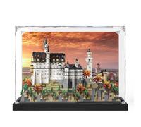 Acrylic Display Case for Lego 21063 Neuschwanstein Castle Architecture, Dust-Proof Storage and Organisation, Display Case for Lego Display Case, Size: 50X25X35 cm (Display Case) (background-C)