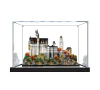 Acrylic Display Case for Lego 21063 Neuschwanstein Castle Model - Transparent Dustproof Storage Box (Model Not Included) (Mirror-2mm)