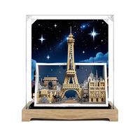 Acrylic Display Case for Lego 21064 Paris - City of Love Building Set, Clear Display Box, Dust-Proof Display Case Compatible with Lego 21064(Model Not Included) (Background 3MM A)