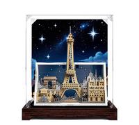 Acrylic Display Case for Lego 21064 Paris - City of Love Building Set, Clear Display Box, Dust-Proof Display Case Compatible with Lego 21064(Model Not Included) (Background 3MM B)