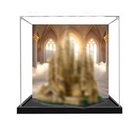 Acrylic Display Case for Lego 21065 Church Architecture Model, 3mm Dustproof Display Box, Display Case Compatible with Lego 21065 Model Not Included) (background A)