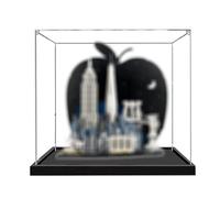 Acrylic Display Case for Lego 21066 Big Apple Skyline Model, 3mm Dustproof Display Box, Display Case Compatible with Lego 21066 (Model Not Included) (2mm)