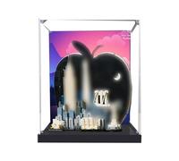 Acrylic Display Case for Lego 21066 Big Apple Skyline Model, 3mm Dustproof Display Box, Display Case Compatible with Lego 21066 (Model Not Included) (background A)
