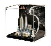 Acrylic Display Case for Lego 21066 Big Apple Skyline Model, 3mm Dustproof Display Box, Display Case Compatible with Lego 21066 (Model Not Included) (background A)