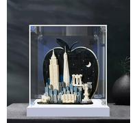 Acrylic Display Case for Lego 21066 Big Apple Skyline Model, 3mm Dustproof Display Box, Display Case Compatible with Lego 21066 (Model Not Included) (3MM A)