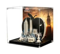 Acrylic Display Case for Lego 21066 Big Apple Skyline Model, 3mm Dustproof Display Box, Display Case Compatible with Lego 21066 (Model Not Included) (background B)