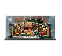 Acrylic Display Case for Lego 21319 Friends Coffee Shop Model, Sturdy Protection Showcase for Collectibles, Transparent Dustproof Protection Display Box with Background(Box Only) (Backdrop)