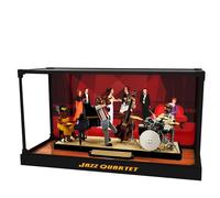 Acrylic Display Case for Lego 21334 Jazz Quartet Building Set,Clear Display Case, Dust-Proof Display Case Compatible with Lego 21334 (Only Display Case) (Background)