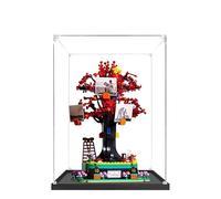 Acrylic Display Case for Lego 21346 Family Tree Model, 3mm Dustproof Display Box, Display Case Compatible with Lego 21346 (Model Not Included) (Black Base 2MM)