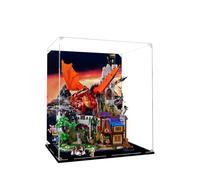 Acrylic Display Case for Lego 21348 Ideas Dungeons & Dragons: Red Dragon's Tale Building Set- Showcase,Storage, Collectibles, Gifts (Background A(45*35*52))