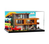 Acrylic Display Case for Lego 21354 Family Mansion Model, 3mm Dustproof (Background B)