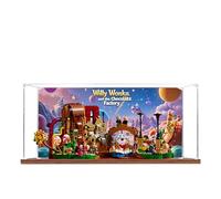 Acrylic Display Case for Lego 21360 Willy Wonka and The Chocolate Factory Model, 3mm Dustproof Display Box, Display Case Compatible with Lego 21360 (Model Not Included) (Background 3MM B)