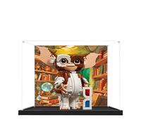 Acrylic Display Case for Lego 21361 Little Monster Model, 3mm Dustproof Display Box, Display Case Compatible with Lego 21361 (Model Not Included) (Background Black Base A)