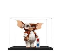 Acrylic Display Case for Lego 21361 Little Monster Model, 3mm Dustproof Display Box, Display Case Compatible with Lego 21361 (Model Not Included) (Black Base 2MM)