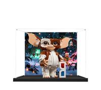 Acrylic Display Case for Lego 21361 Little Monster Model, 3mm Dustproof Display Box, Display Case Compatible with Lego 21361 (Model Not Included) (Background Black Base B)