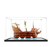Acrylic Display Case for Lego 21363 The Goonies Model, 3mm Dustproof Display Box, Display Case Compatible with Lego 21363(Model Not Included) (Black Base+Mirror 3MM)