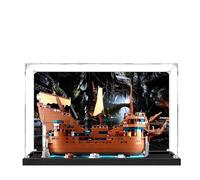 Acrylic Display Case for Lego 21363 The Goonies Model, 3mm Dustproof Display Box, Display Case Compatible with Lego 21363(Model Not Included) (Background Black Base B)