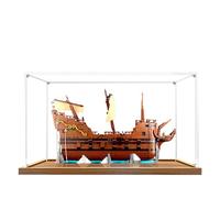 Acrylic Display Case for Lego 21363 The Goonies Model, 3mm Dustproof Display Box, Display Case Compatible with Lego 21363(Model Not Included) (Wood Base 3MM)