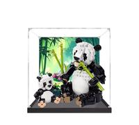 Acrylic Display Case for Lego 31165 Panda Family Building Set, 3mm Dustproof Display Box, Display Case Compatible with Lego 31165 (Model Not Included)