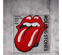Acrylic Display Case for Lego 31206 Rolling Stones Big Tongue Mosaic Mural Model, 3mm Dustproof Display Box, Display Case Compatible with Lego 31206 (Model Not Included) (A)