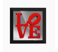 Acrylic Display Case for Lego 31214 Love Photo Frame, Dustproof Box, Storage Box, Transparent Box, Display Box Compatible with 31214 Wall mountable(Box Only) (Black)