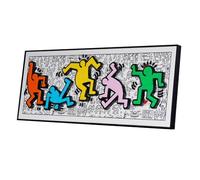 Acrylic Display Case for Lego 31216 Dancing Little People, Photo Frame Storage Background Board, Display Box Compatible with 31216 (Model not Included)