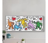 Acrylic Display Case for Lego 31216 Keith Haring Dancing Little Man Building Set - Clear, Dust-Proof Protection Compatible with Lego 31216 (Background 3MM A)