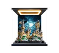 Acrylic Display Case for Lego 40975 Castle Set (With lights) | Acrylic Display Case for Lego 40975 Castle Set, Dustproof Box Compatible with Lego 40975,no model