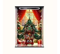 Acrylic Display Case for Lego 41843 Family Christmas Tree, Dustproof Box, Storage Box, Transparent Box, Display Box Compatible with 41843 (Box Only)4