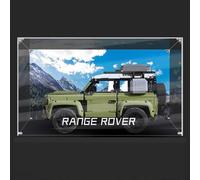 Acrylic Display Case for Lego 42110 Technic Land Rover Defender, Dustproof Display Box for Models Collectables (Only Case)(Inkjet)
