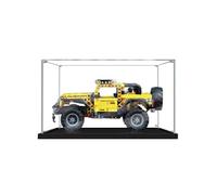 Acrylic Display case for Lego 42122 Off-Road Vehicle - dustproof with uv Protection,Custom Fit for Lego 42122 Model - Collector's Edition(Model not Included) (Black Base + 2mm)
