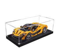 Acrylic Display Case for Lego 42172 P1 Racing Car Model, 3mm Dustproof Display Box, Display Case Compatible with Lego 42172 (Model Not Included) (Transparent Build 3MM Black)