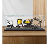 Acrylic Display Case for Lego 42175 excavator Model, 3mm Dustproof Display Box, Display Case Compatible with Lego 42175 (Model Not Included) (3MM B)
