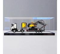 Acrylic Display Case, for Lego 42175 Trucks and excavators Model ，Dustproof Transparent Collections Display Case. (Display Box only) (High Stand)