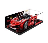 Acrylic Display case for Lego 42212 Racing - dustproof with uv Protection,Custom Fit for Lego 42212 Model - Collector's Edition(Model not Included) (Background + Spray Base)