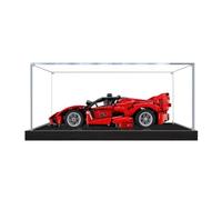 Acrylic Display case for Lego 42212 Racing - dustproof with uv Protection,Custom Fit for Lego 42212 Model - Collector's Edition(Model not Included) (Black Base + 3mm)